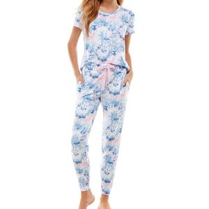 NWT Roudelain Scoop Neck T-Shirt & Jogger Pants Pajama Set